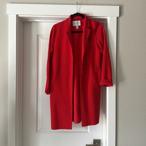 Carolina Belle Vibrant Red Blazer\Trench - Picture 9 of 10